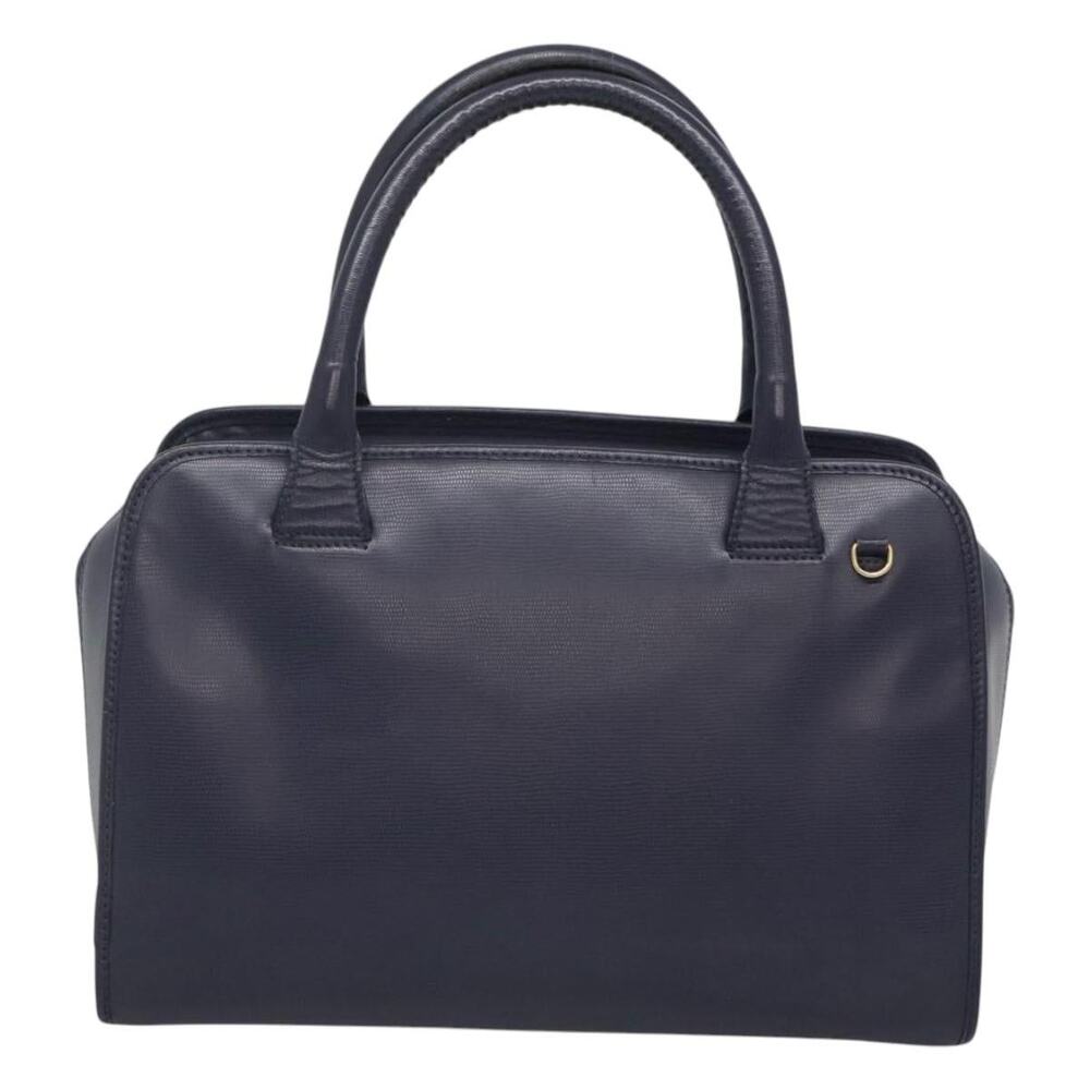 CELINE Hand Bag Leather Blue Gold - Picture 3 of 12